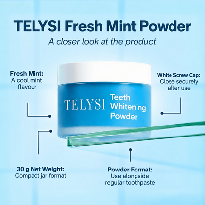TELYSI Fresh Mint Teeth Whitening Powder — image 3