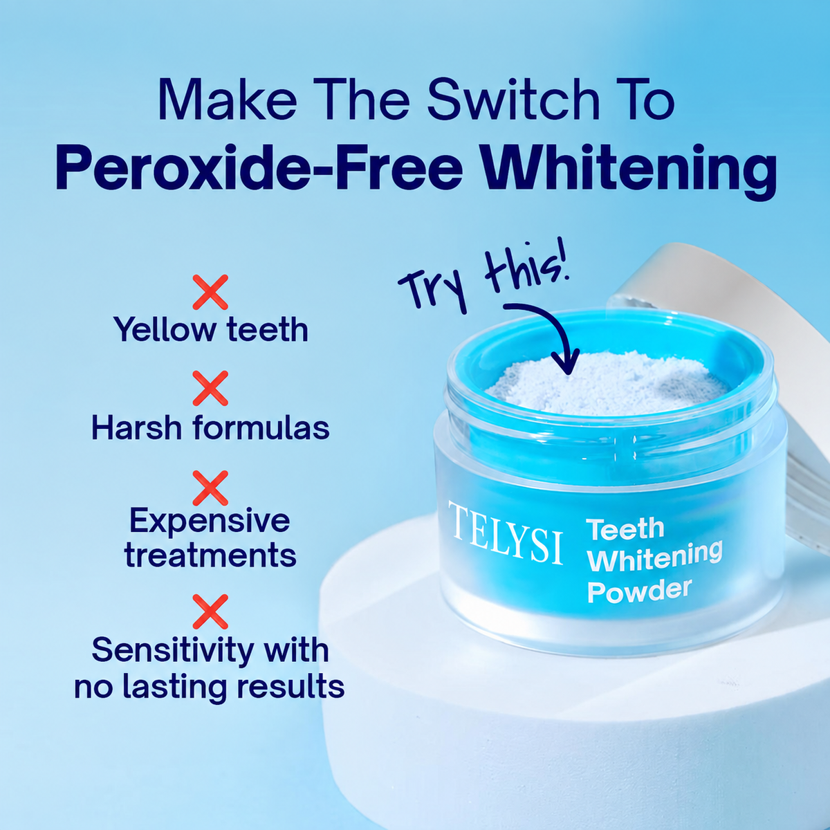 TELYSI Fresh Mint Teeth Whitening Powder — image 4