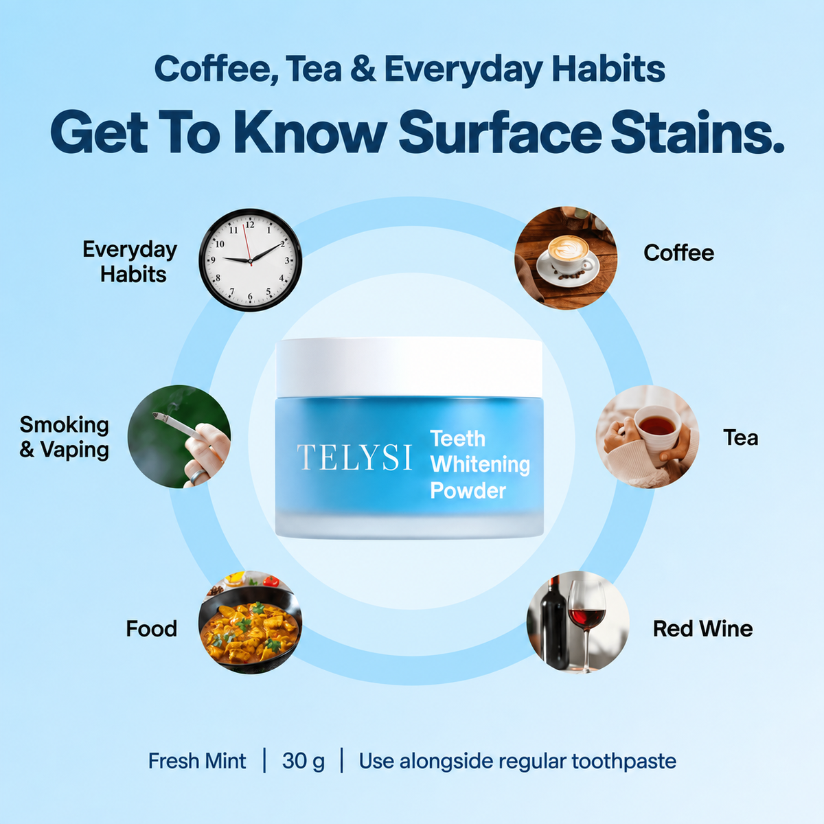 TELYSI Fresh Mint Teeth Whitening Powder — image 8